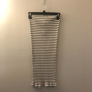 Rehab lined black and white skirt